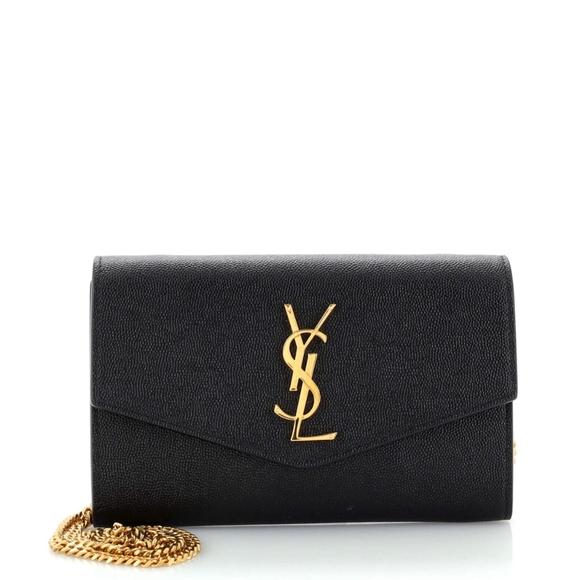 NWT New! Authentic YSL Saint Laurent Uptown Leather Chain Shoulder/Crossbody Bag - Picture 2 of 13